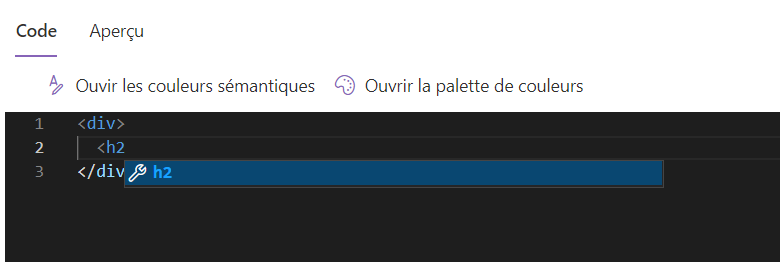 Screenshot de la solution
