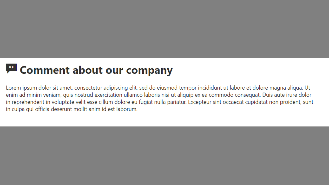 Screenshot de la solution