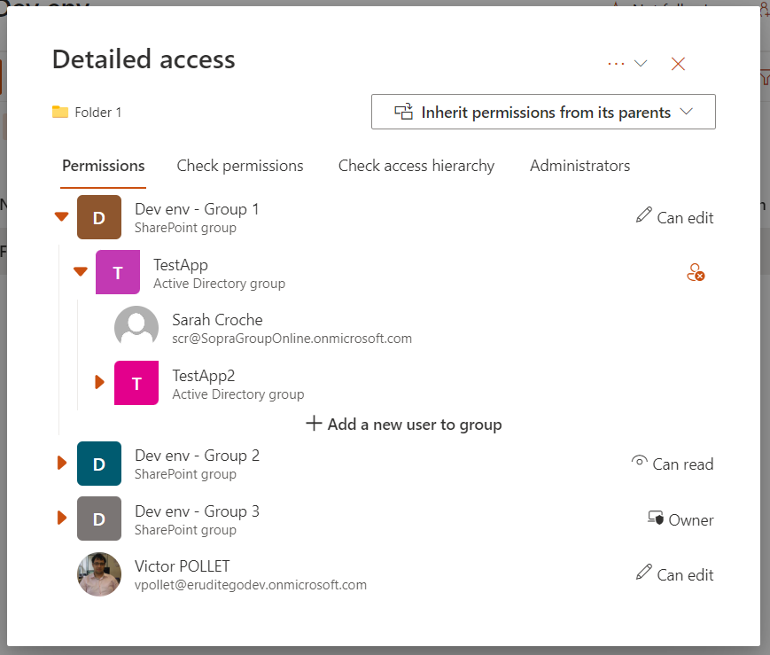 Screenshot de la solution