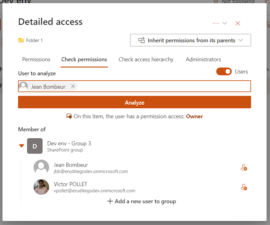 Screenshot de la solution