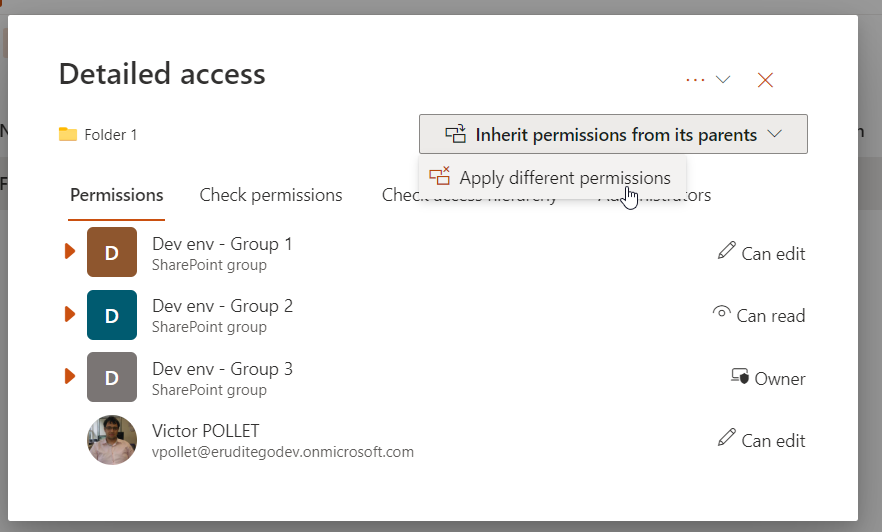 Screenshot de la solution